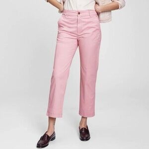 Gap Factory High Rise Girlfriend Khakis with Washwell - Pink